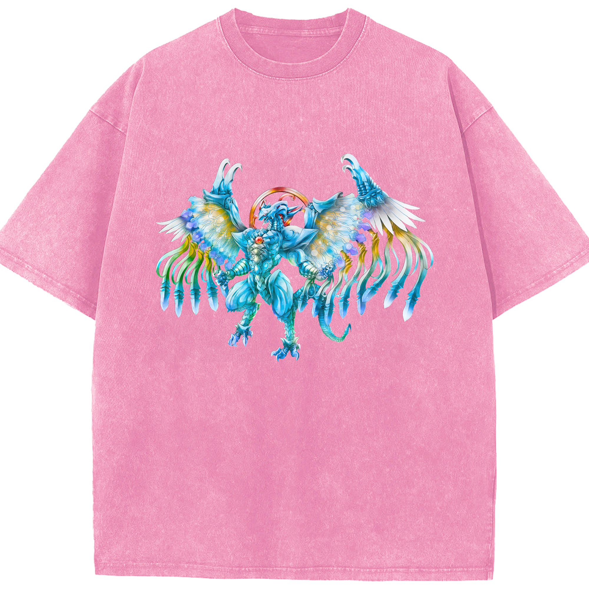 （画像用） 遊☆戯☆王 Yu-Gi-Oh! 綿100% ヴィンテージ風 半袖Tシャツ（フロントプリント）